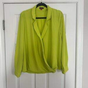 Vince Camuto Women's Lime Green Blouse